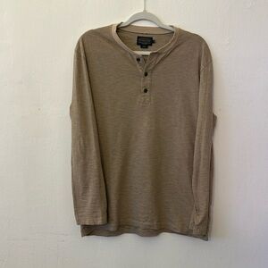 Pendleton 3-button Soft Cotton Long Sleeve Shirt - S